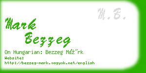 mark bezzeg business card